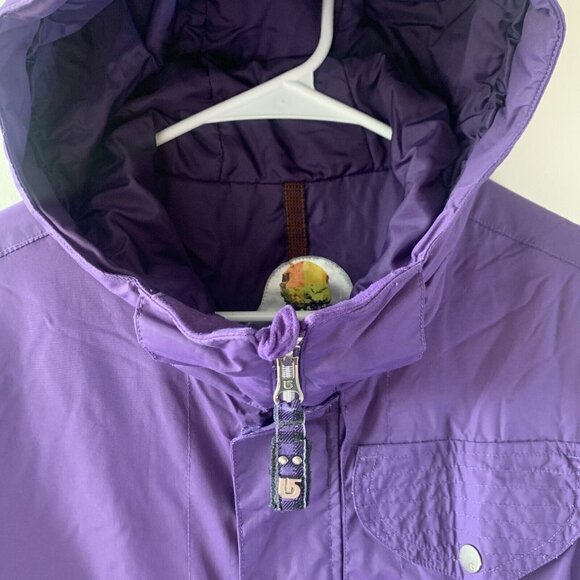 Burton Dryride Ski Snowboard Jacket Coat w/hood Women's Sz M Purple Cool Flavors - Picture 3 of 15